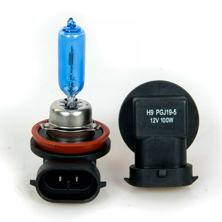 Lindmeyers 2x H9 Halogen 65W 12V High Beam Headlight Replacement Bulbs  Bright White 