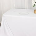 thumbnail image 6 of BalsaCircle 90x132 in White Premium Scuba Polyester Rectangle Tablecloth Party Events Decorations, 6 of 8