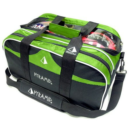 Pyramid Path Double Tote Plus Clear Top Bowling Bag Holds Shoes Pyramid Path Double Tote Plus Clear Top Bowling Bag Holds Shoes