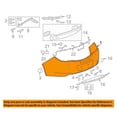 thumbnail image 3 of For 11-14 Regal Rear Bumper Cover Assembly Primed w/o Sensor Holes GM1100871, 3 of 5