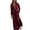 Red #2, variant on pstuiky Dresses for Women, Women Summer Print Dress Slit Long Dress Long Sleeve V-Neck Dress Mid-Calf Dress Leisure Pink XXL