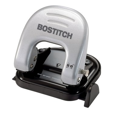 Bostitch EZ Squeeze 2 Hole Punch, 20 Sheet Capacity, Reduced Effort