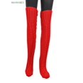 thumbnail image 2 of BadPiggies Women Cable Knitted High Socks Extra Long Winter Warm Over The Knee Stockings Thigh High Boot Soft Leg Warmers (Red), 2 of 7