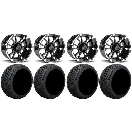 Fairway Alloys Sixer Golf Wheels 12 215×50-12 Cruze Tires Yamaha