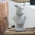 thumbnail image 3 of CC Home Furnishings 10.25" Gray Dog Head Bust Statue, 3 of 3