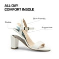 thumbnail image 5 of DREAM PAIRS Women's Chunky Heels Block Round Open Toe Ankle Strap Heel Fashion Wedding Party Comfort Dress Sandals Shoes, 5 of 7