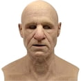 thumbnail image 1 of Máscara de Halloween, Máscara Realista de Anciano, Máscara de Látex Humano, 1 of 1
