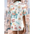 thumbnail image 5 of MOUSYA Magical Shirt for Women Magic Kingdom T-shirt Hawaiian Shirts Funny Castle Graphic Tee Family Holiday Vacation Button Up Tops, 5 of 7