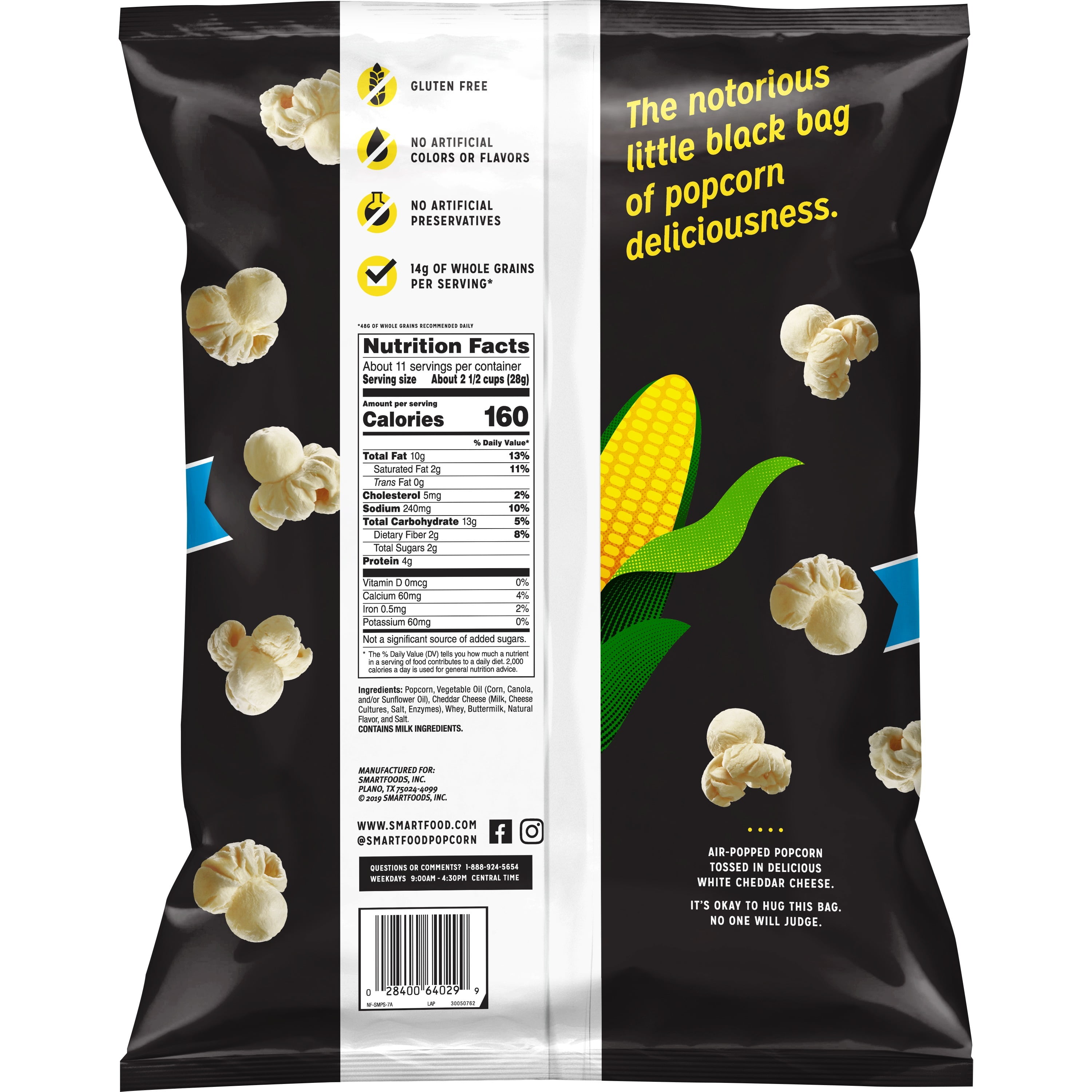 Smartfood White Cheddar Party Size Popcorn, 10.5 Oz.