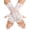 White, variant on Women Short Lace Glove Fingerless Sunblock Wrist Gloves Gothic