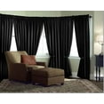 thumbnail image 2 of Velvet Curtain Panel Drape 8W x 8H Black Home Theater Energy Efficient Curtain", 2 of 2