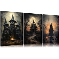 Vintage Gothic Canvas Wall Art Dark Academia Pictures Wall Decor Spooky Dark Rose Posters Prints Paintings for Bedroom Living Room Artwork Home Decoration Unframed
