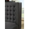 thumbnail image 2 of Tufted Nailhead Trim Entryway Bench in Anthracite Grey, 2 of 6