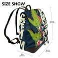 thumbnail image 2 of Balery Dinosaur Basketball Player Mochila de Cuero para Mujeres, Gran Capacidad, Bolsa de Viaje Multifuncional, Mochila de Cuero y Bolsa de Hombro para Mujeres, 2 of 4