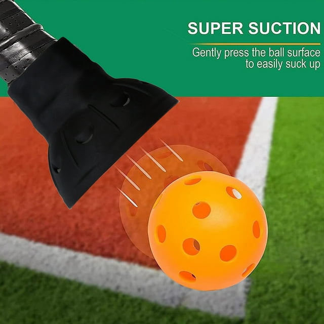 Visland Universal Pickleball Ball Picker Easy Retrieval Super Suction Reusable Pickleball Racket Attachment Ball Picker Accessories