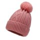 thumbnail image 1 of Gorro de punto de invierno para mujer, gorro de felpa con forro polar de doble capa para niñas, pompón de felpa sintética Ormromra ZJWJ883-5, 1 of 5