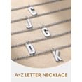 thumbnail image 6 of KeyStyle Initial Necklaces for Women Letter Necklace A-Z Pendant Chain Necklaces Personalized Jewelry Valentine's Gifts for Women & Men, 6 of 8