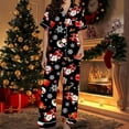 thumbnail image 6 of Christmas Pajamas Women's Two-Piece Christmas Pajamas short sleeves Button Shirt and Pants Set Home Clothes, 6 of 8
