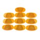 thumbnail image 1 of 10Pcs Reflector de Advertencia para Bicicleta Naranja Oval Habla Plástico Unique Bargains reflectores automotrices, 1 of 1