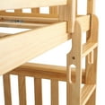 thumbnail image 5 of Max & Lily Twin over Twin Bunk Bed for Kids, Solid Wood Bunk Beds with Ladder, Natural, 5 of 13