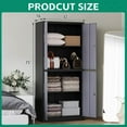 thumbnail image 7 of Fesbos Metal Storage Cabinets with Lock Door and Shelves, Steel Garage Tool Cabinets for Home,Office, Warehouse,Lockers(71"-Black Gray), 7 of 7