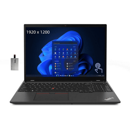 Lenovo Thinkpad T16 Gen 1 16" WUXGA Touchscreen Laptop, AMD Ryzen 7 PRO 6850U, 16GB LPDDR5 RAM, 2TB SSD, Backlight Keyboard, Fingerprint Reader, Win 10 Pro, Black, Hotface 32GB USB Card