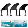 thumbnail image 4 of Octpeak Plastic Surfing Fins,Surfboard Fins,3Pcs Portable Plastic Surfboard Surf Fin Surfing Accessory Replacement Black, 4 of 8