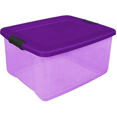 Sterilite 65 Qt Latch Box- Purple Astor
