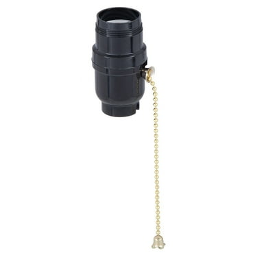 B&P Lamp® E26 Medium Base Phenolic Pull-Chain Socket with UNO Threads