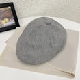 thumbnail image 2 of MEICHEN Men's Summer Casual Newsboy Hat Solid Color Comfortable Artist Cap Fall Fashion Beret Hat, 2 of 5