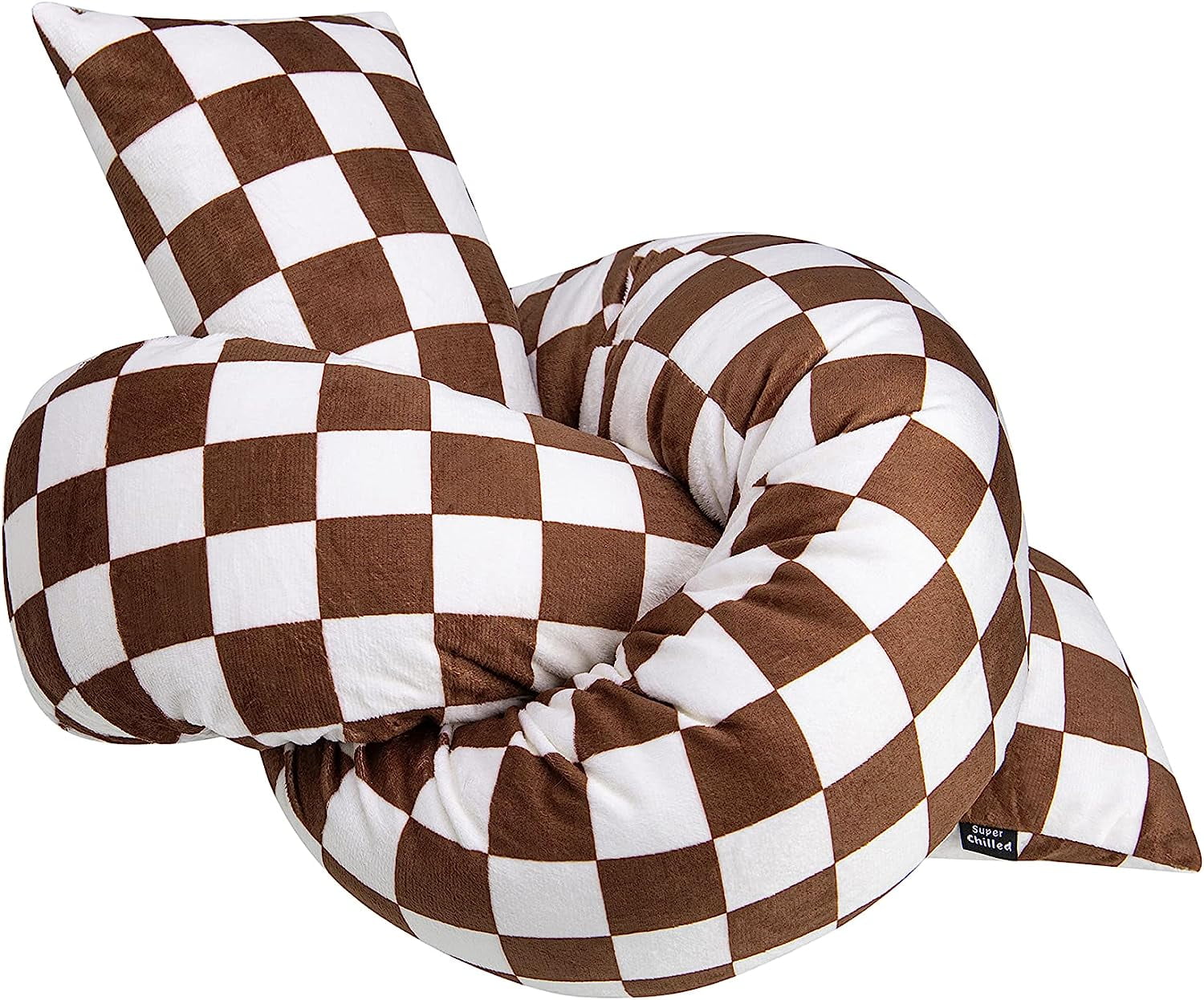 Super Chilled Knot Pillow Large Decorative Throw Pillow Long Throw