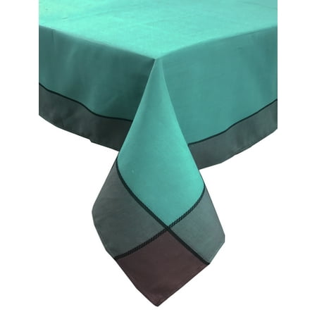 

fennco styles maison beaujard provencal design tablecloth (70 x70 tablecloth sea green)