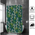 thumbnail image 4 of Coolnut Bath Shower Curtain Liners Beautiful Flowers Decoration 72x72in Polyester Waterproof with 12 Curtain Hooks, 4 of 6