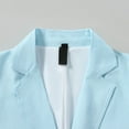 thumbnail image 6 of safuny Men's Blazer Notch Lapel Long Sleeve Buttoned Pocketed Stylish Formal Business Occasion Wear Blue L, 6 of 9