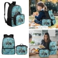thumbnail image 5 of Bulopur Blue Tractor Traffic Print Kids Backpack Set 4 Pcs Lightweight Waterproof Kids School Backpack with Pencil Case and Water Bottle Cover for Vehicle Theme Kids, 5 of 8