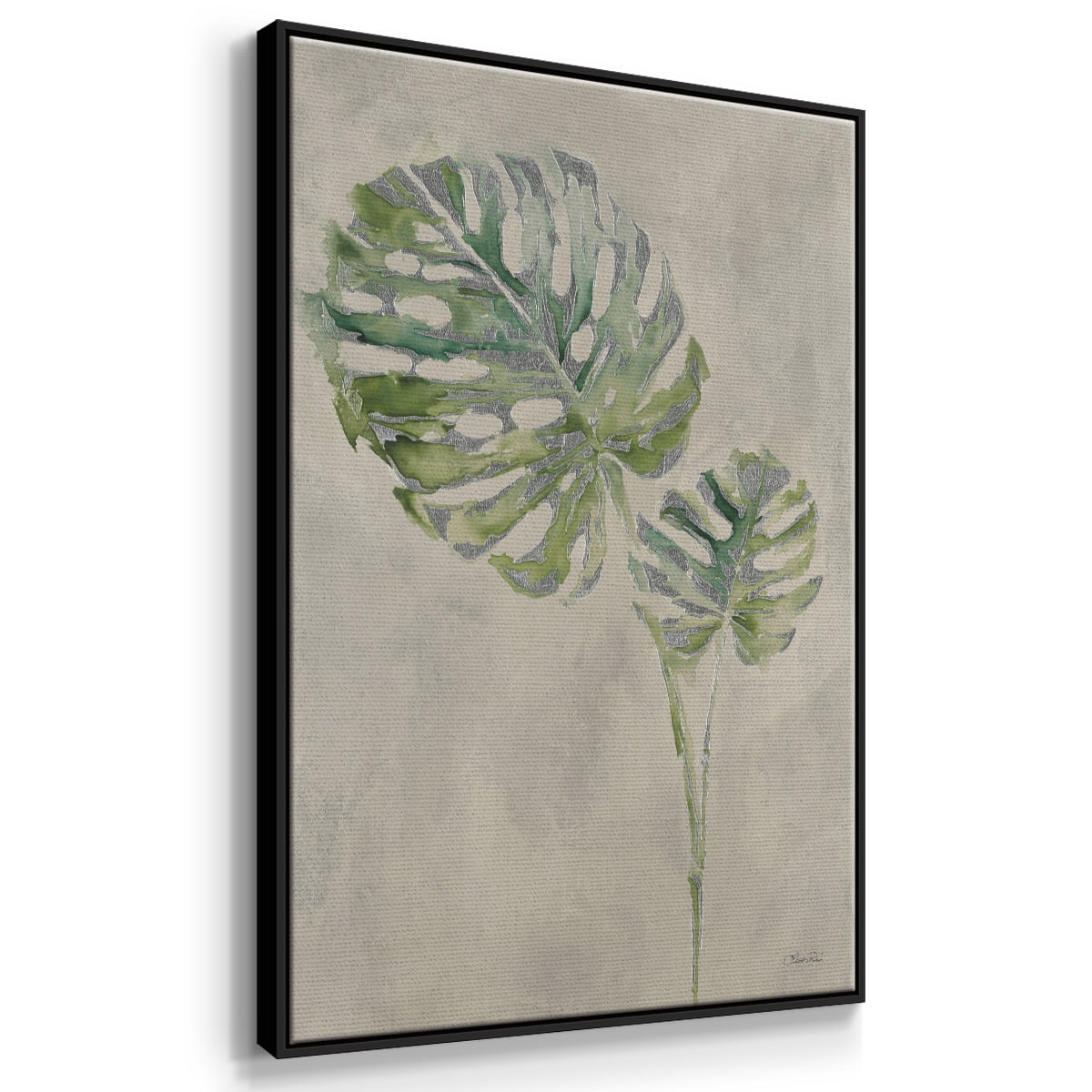 Fresh Unfolds III Framed Premium Gallery Wrapped Canvas - Ready to Hang - 17 x 25 - Black Floating Frame