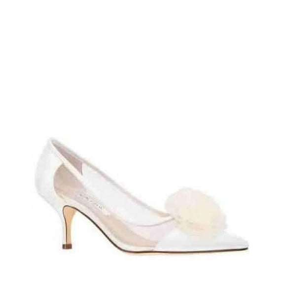 Nina Bettey SatinMesh Pump Ivory 6M