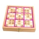 thumbnail image 3 of Tablero de juego de sudoku de madera, juego de escritorio, rompecabezas educativo, pensamiento numérico rosa, 3 of 9