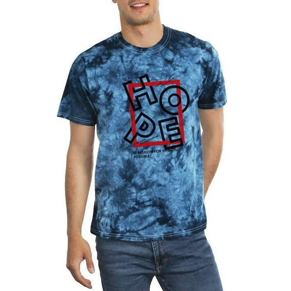 Never Lose Your Hope Sign Tie Dye Crystal Men -Image by Shutterstock, Male XX-Large