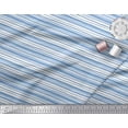thumbnail image 2 of Soimoi Rayon Crepe Fabric Horizontal Stripe Printed Fabric 1 Yard 46 Inch Wide, 2 of 3
