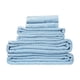 thumbnail image 1 of Toallas de baño ultra suaves y absorbentes 100% algodón de felpa uxcell juego de 6 piezas azul claro, 1 of 8
