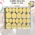 thumbnail image 3 of OXIZONA Nail Adhesive Tabs Strong Nail Glue Stickers for Press Ons Nails Waterproof Breathable Jelly Double Sided Adhesive Nail Tabs 10 Sheets（240 pcs） E22, 3 of 3