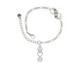 thumbnail image 2 of Delight Jewelry Peace - Heart - Softball Silver-tone Paw Infinity Link Chain Bracelet, 6"+2" Extender, 2 of 3