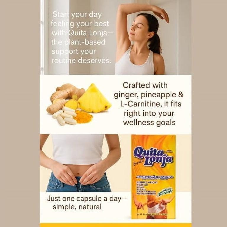 l carnitine with plus ginger Quita Lonja Capsules Ginger, Pineapple & L-Carnitine Herbal Supplement 30 Capsules Plant-Based Formula, Size: .017oz Brands_Bioclinic Naturals which can result from Acetyl-L-Carnitine - Qualia Size:30 ml // 1 fl oz