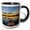 Black/White, variant on 3drose, Kayaking into Sunset Rays on Mcwennger Slough Near Kalispell, Montana, 11oz Two-tone Red Mug