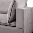 thumbnail image 3 of Bowery Hill Fabric 7PC Sectional with USB Storage Console in Light Gray, 3 of 8