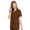 thumbnail image 3 of Cherokee Workwear Women's Scrubs Top Mock Wrap Tunic 4801, 3 of 5