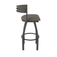 thumbnail image 4 of 861 Artemis 25" Swivel Counter Stool with Pewter Finish and Graph Chalice Seat and Back, 4 of 5