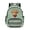 Highland Cow Tribal Aztec Beige Cyan, variant on SCRAWLGOD Cat Paw Print Brown School Backpack for Boys Girls Backpack for Kids Teens Elementary Middle School 17” Large Knapsack with Padded Strap