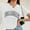 White, variant on T Shirts for Women Novelty Los Angeles Letter Printed Crop Tops Short Sleeved Round Neck Classic Fit Workout Pullover Shirts
